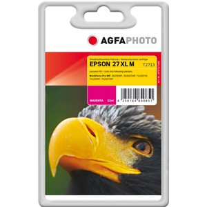 AGFAPHOTO Tintenpatrone kompatibel zu Epson 27XL-T2713-C13T27134012 Magenta