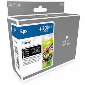 Multipack! ASTAR Tintenpatronen kompatibel zu Epson 26XL-T2636-C13T26364010 (4)