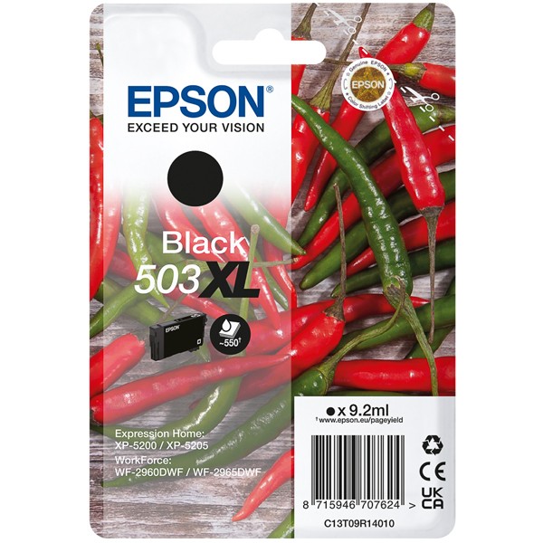 Original Epson C13T09R14010 Epson 503XL schwarz