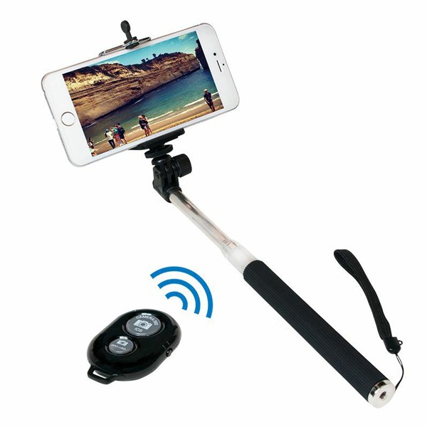 Selfie Stick LogiLink BT0034 Bluetooth Selfie Monopod mit separatem Fernauslöser