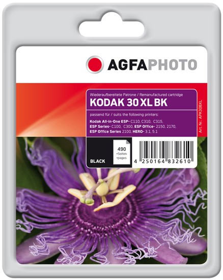 AGFAPHOTO Tintenpatrone kompatibel zu Kodak Nr.30XL / 3952363 Black