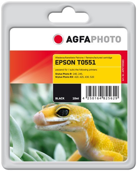 AGFAPHOTO Tintenpatrone Kompatibel zu Epson T0551-C13T05514010 Black