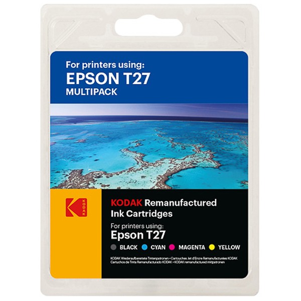 Multipack! KODAK Tintenpatronen kompatibel zu Epson 27XL T2706 C13T27114012 C13T27154012 (4)