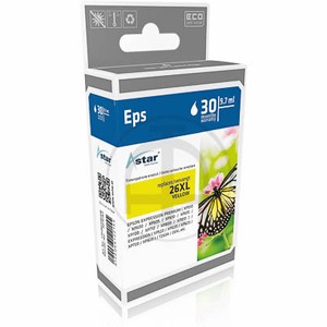 ASTAR Tintenpatrone kompatibel zu Epson 26XL-T2634-C13T26344010 Yellow