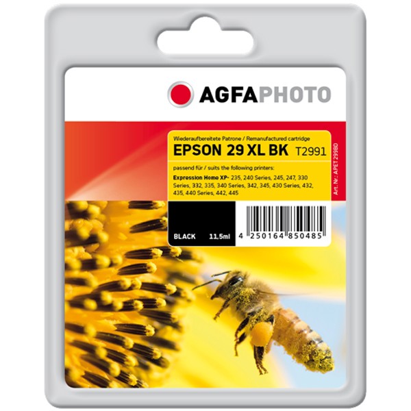 AGFAPHOTO Tintenpatrone kompatibel zu Epson 29XL / T2991 / C13T29914012 Black